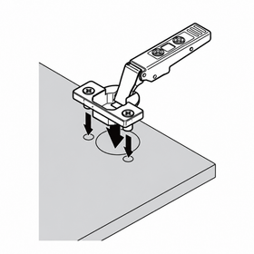 Blum CLIP top Wide Angle Hinge 170 Degree Half Overlay Boss Knock-In by W&B