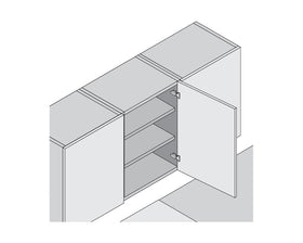 Blum CLIP top Standard Hinge 107 Degree. Full Overlay. Boss: EXPANDO 75T158E by W&B