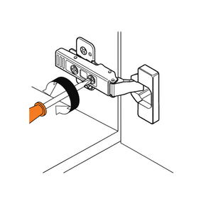 Blum CLIP top Standard Hinge 107 Degree Half Overlay Boss INSERTA To suit BLUMOTION for doors by W&B