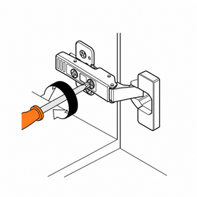 Blum CLIP top Standard Hinge 107 Degree Inset Application Boss INSERTA by W&B