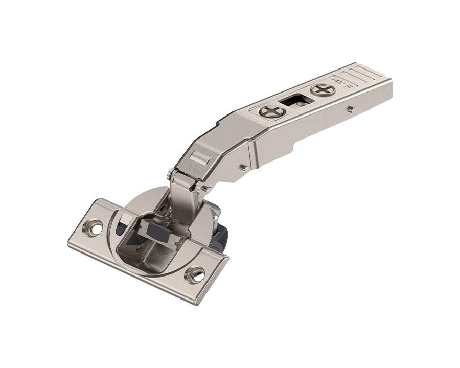 Blum 79B9458 CLIP Top BLUMOTION soft-close angled hinge 45° full overlay with boss screw-on for cabinet doors