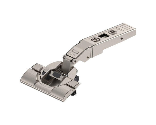 Blum 79B9496 CLIP Top BLUMOTION soft-close angled hinge 30° full overlay inset with boss Inserta, smooth and precise cabinet operation