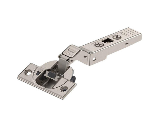 Blum 79B9556 CLIP Top BLUMOTION angled soft-close hinge 30° full overlay with boss screw-on, smooth and precise cabinet operation