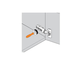 Blum CLIP top BLUMOTION Blind Corner Soft Close Hinge 95 Degree, Inset Application. Boss: INSERTA by W&B