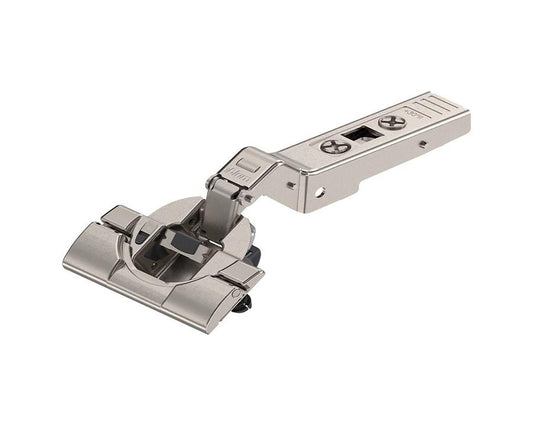 Blum 79B9596 CLIP Top BLUMOTION angled soft-close hinge 30° full overlay inset with boss Inserta, smooth and precise cabinet operation