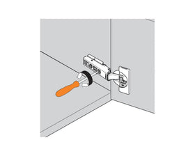 Blum CLIP top BLUMOTION Profile Door Soft Close Hinge 95 Degree. Half Overlay. Boss: Screw-On by W&B