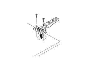 Blum CLIP top BLUMOTION Profile Door Soft Close Hinge 95 Degree. Full Overlay. Boss: Screw-On by W&B
