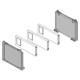 Blum AMBIA-LINE Bottle Set 1 100 mm Orion Grey AMBS100OG by W&B