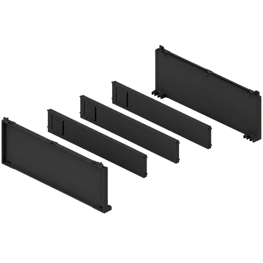 Blum AMBIA-LINE 200mm Carbon Black bottle set ZC7B0200S for kitchen drawer organisation