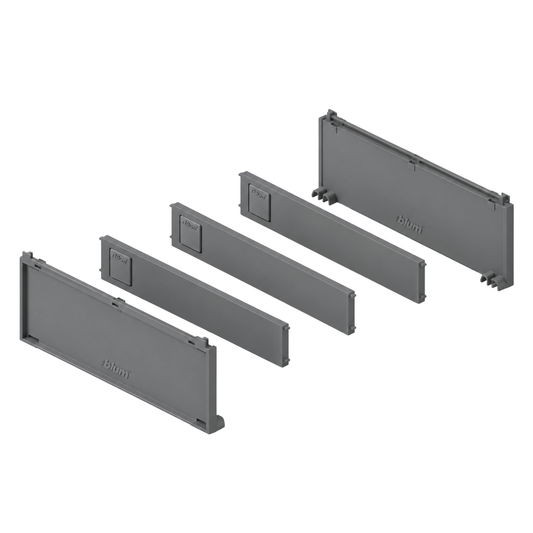 Blum AMBIA-LINE 200mm Indium Grey bottle set for LEGRABOX and MERIVOBOX drawer organisation