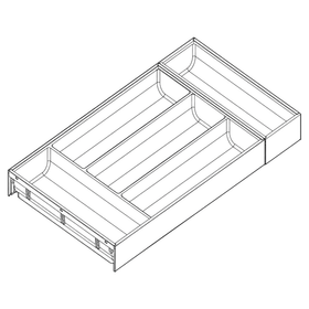 Blum AMBIA-LINE Soft Touch Carbon Black Size: 550mm ZC7S550BS3 by W&B