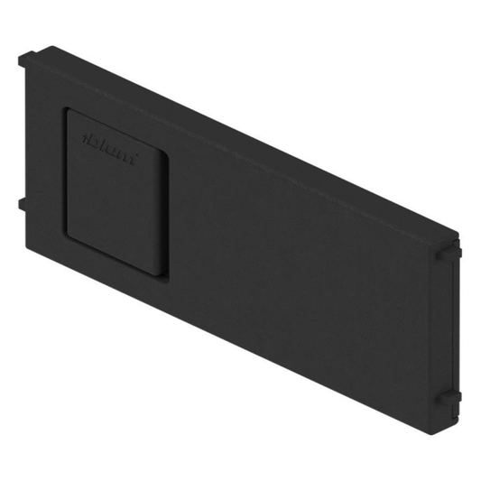 Blum AMBIA-LINE carbon black cross divider 50 mm × 100 mm for LEGRABOX and MERIVOBOX drawer organisation