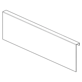 Blum AMBIA-LINE Back Adapter F Height 241mm Carbon Black AMBAFC by W&B
