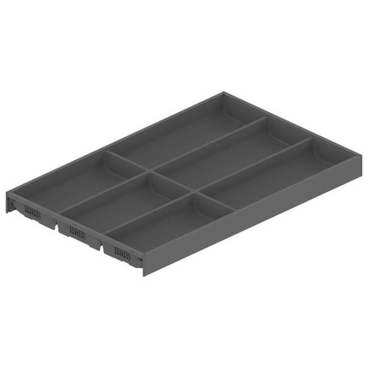 Blum AMBIA-LINE soft touch cutlery drawer insert 500mm Orion Grey for LEGRABOX and MERIVOBOX kitchen drawers
