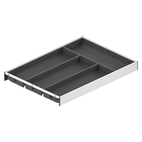 Blum AMBIA-LINE Soft Touch Silk White, Grey insert Size: 450mm AMS450S by W&B