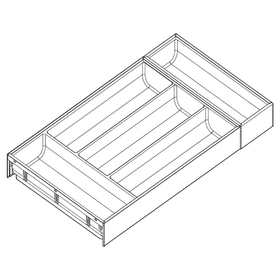 Blum AMBIA-LINE Soft Touch Orion Grey Size: 550mm AMS550OG by W&B