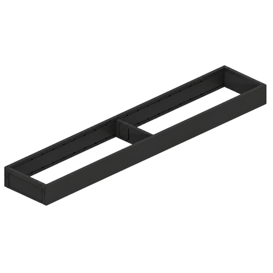 Blum AMBIA-LINE 550mm carbon black steel drawer frame for LEGRABOX and MERIVOBOX