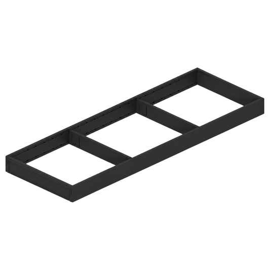 lum AMBIA-LINE carbon black steel drawer frame 600mm for LEGRABOX and MERIVOBOX
