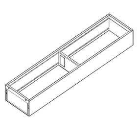 Blum AMBIA-LINE Steel Frame Series 1 Carbon Black Size: 550mm ZC7S550RS1 by W&B