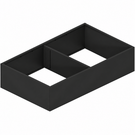 Blum AMBIA-LINE carbon black steel drawer frame 370mm for LEGRABOX and MERIVOBOX