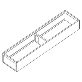 Blum AMBIA-LINE Steel Frame Series 1 Orion Grey Size: 600mm by W&B