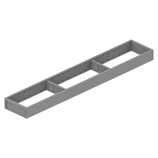 Blum AMBIA-LINE Series 1 Indium Grey 600mm steel frame drawer storage organiser