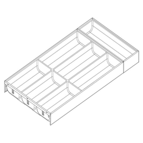 Blum AMBIA-LINE Soft Touch Orion Grey Size: 600mm by W&B