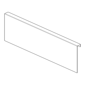 Blum AMBIA-LINE Back Adapter E Height 192mm Indium Grey. Size: 242mm by W&B