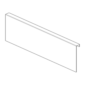 Blum AMBIA-LINE Back Adapter E Height 192mm Indium Grey. Size: 217mm by W&B