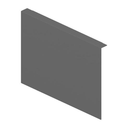 Blum AMBIA‑LINE back adapter F Height 241 mm Orion Grey for chipboard back drawer organiser – ZC7A0P0F