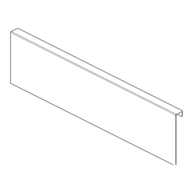 Blum AMBIA-LINE Back Adapter K Height 128.5mm Indium Grey by W&B