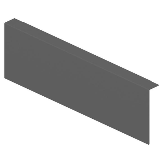 Blum AMBIA‑LINE back adapter K Height 128.5 mm Orion Grey for chipboard drawer back connection – ZC7A0U0K