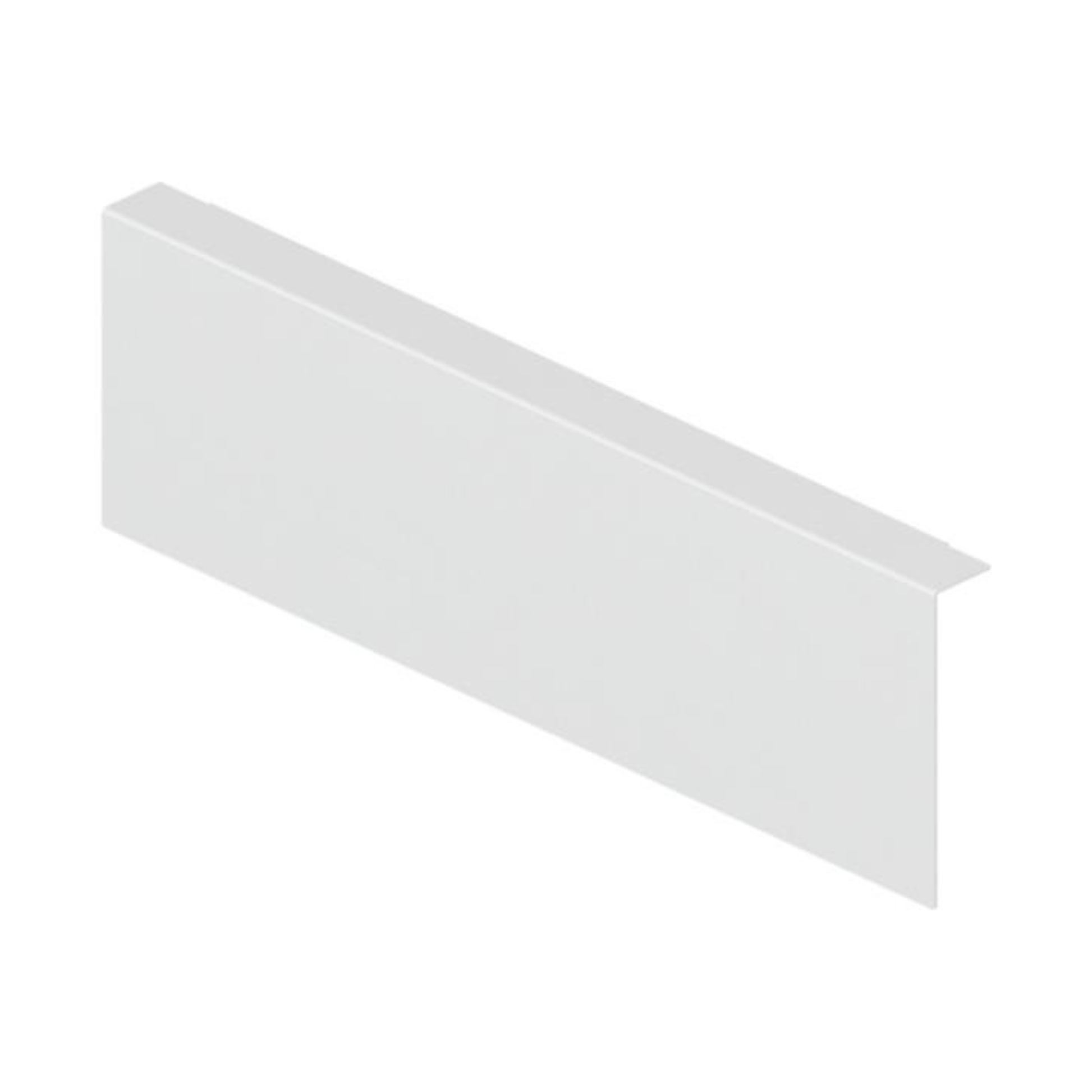 Blum AMBIA‑LINE back adapter K Height 128.5 mm Silk White for chipboard drawer back – ZC7A0U0K