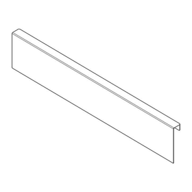 Blum AMBIA-LINE Back Adapter M Height 90.5mm Silk White by W&B