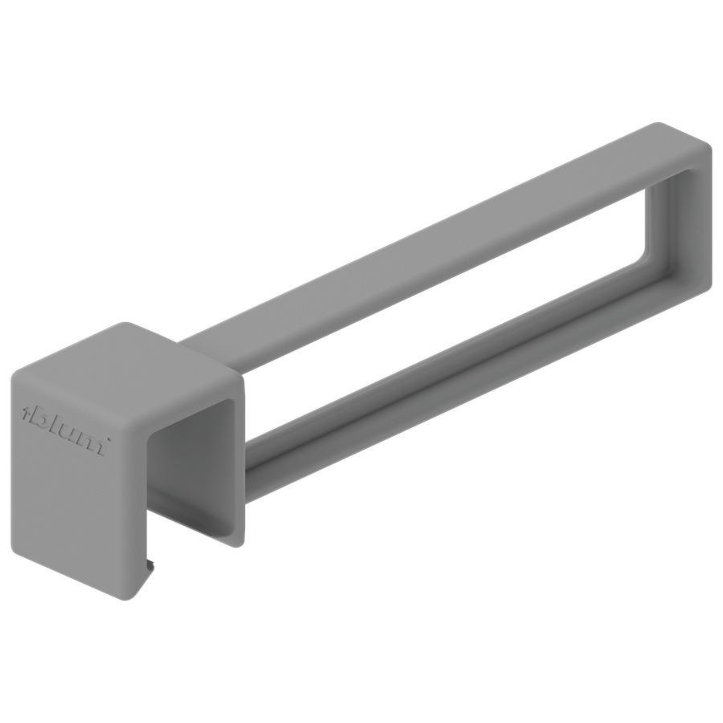Blum AMBIA‑LINE Indium Grey cross gallery connector for MERIVOBOX drawer organisation – ZC4U10E0