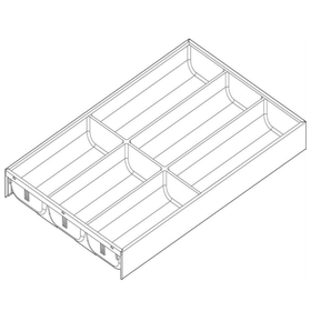 Blum AMBIA-LINE Soft Touch Carbon Black Size: 500mm ZC7S500BS3 by W&B