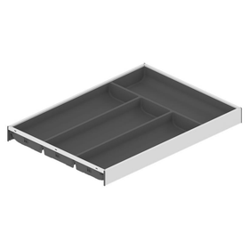 Blum AMBIA-LINE Soft Touch Silk White, Grey insert Size: 450mm ZC7S450BS3 by W&B