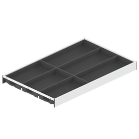 Blum AMBIA-LINE Soft Touch Silk White, Grey insert Size: 500mm ZC7S500BS3 by W&B