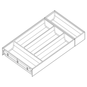 Blum AMBIA-LINE Soft Touch Orion Grey Size: 550mm by W&B
