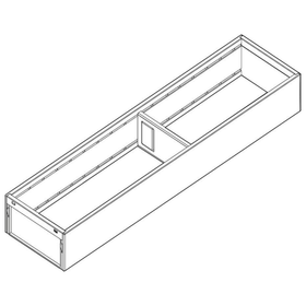 Blum AMBIA-LINE Steel Frame Series 1 Indium Grey Size: 450mm by W&B