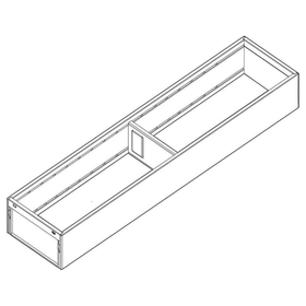 Blum AMBIA-LINE Steel Frame Series 1 Indium Grey Size: 550mm by W&B
