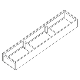 Blum AMBIA-LINE Steel Frame Series 1 Indium Grey Size: 600mm by W&B