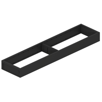 Blum AMBIA‑LINE 450 mm carbon black steel frame narrow drawer organiser for LEGRABOX and MERIVOBOX systems