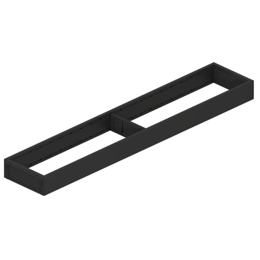 Blum AMBIA‑LINE 550 mm carbon black steel frame narrow drawer organiser for LEGRABOX and MERIVOBOX systems