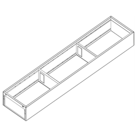 Blum AMBIA-LINE Steel Frame Series 1 Carbon Black Size: 600mm ZC7S600RS1 by W&B