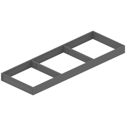 Blum AMBIA‑LINE 600 mm steel frame drawer organiser in Orion Grey for LEGRABOX and MERIVOBOX – ZC7S600RS2