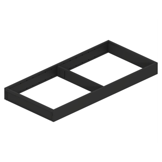 Blum AMBIA‑LINE 450 mm carbon black steel frame narrow drawer organiser for LEGRABOX and MERIVOBOX systems