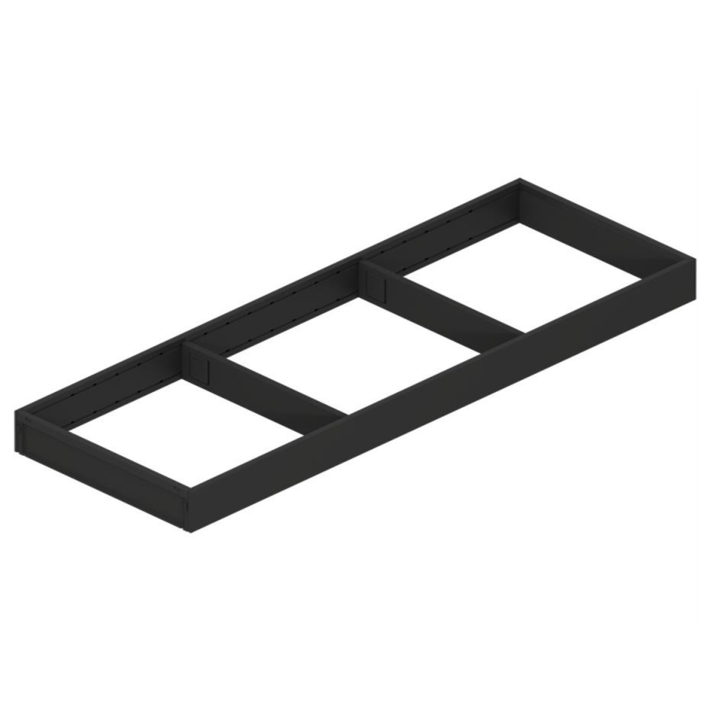 Blum AMBIA‑LINE 600 mm carbon black steel frame narrow drawer organiser for LEGRABOX and MERIVOBOX systems