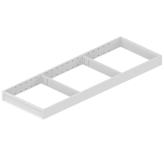 Blum AMBIA‑LINE Series 2 600 mm silk white steel frame narrow drawer organiser for LEGRABOX and MERIVOBOX systems