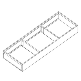 Blum AMBIA-LINE Steel Frame Series 2 Silk White Size: 600mm ZC7S600RS2 by W&B